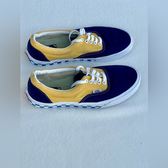 Vans Shoes - VANS ERA (BMX CHECKERBOARD) men’s size 9/women’s size 10 1/2
True Blue/ Yellow